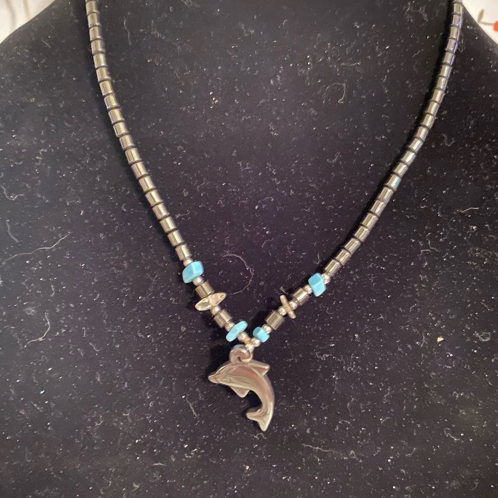 Vintage dolphin necklace